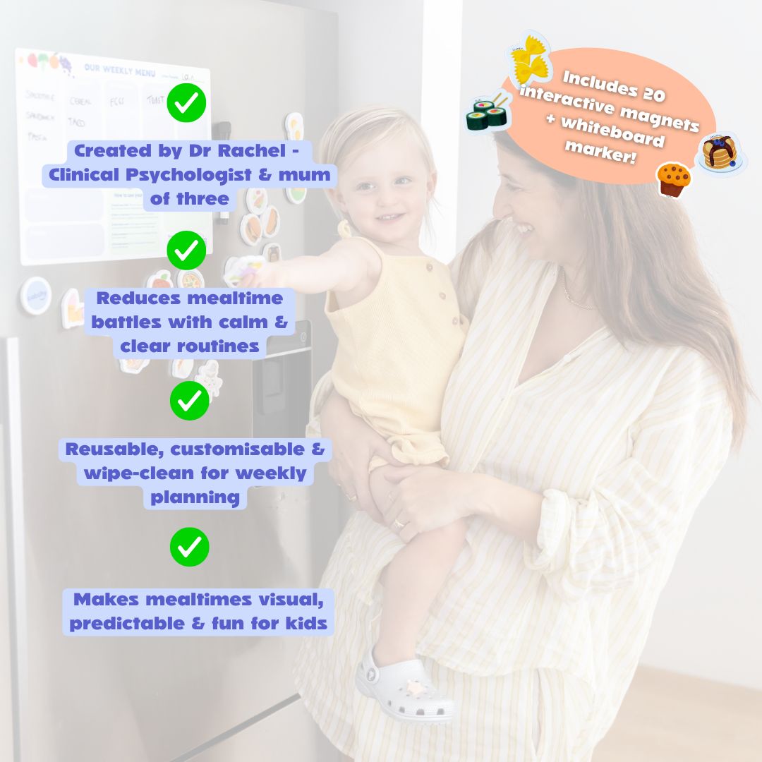 Nuestro menú semanal - Planificador de comidas semanal con imán para el refrigerador